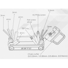 T riist set BETO BT-338 15 in 1 Mini