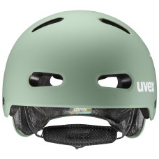 Kiivri Uvex kid 4 style bam moss green-papaya matt-51-55CM Kiivri Uvex kid 4 style bam moss green-papaya matt-51-55CM