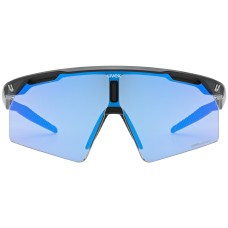 Glasses uvex ultimate pace ultra CV black matt / mirror blue