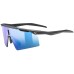 Glasses uvex ultimate pace ultra CV black matt / mirror blue