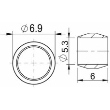 Ketaspiduri voolik kinnitusvahendid ProX 5mm for Shimano (50pcs.) Ketaspiduri voolik kinnitusvahendid ProX 5mm for Shimano (50pcs.)