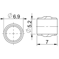 Ketaspiduri voolik kinnitusvahendid ProX 5mm for SRAM (50pcs.) Ketaspiduri voolik kinnitusvahendid ProX 5mm for SRAM (50pcs.)