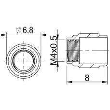 Ketaspiduri voolik kinnitusvahendid ProX 5mm for SRAM with thread Stealth-A-Majig (50pcs.) Ketaspiduri voolik kinnitusvahendid ProX 5mm for SRAM with thread Stealth-A-Majig (50pcs.)