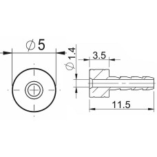 Ketaspiduri vooliku hutuskomponent Prox for SRAM 2.1mm (50pcs.) Ketaspiduri vooliku hutuskomponent Prox for SRAM 2.1mm (50pcs.)