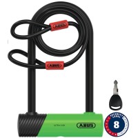 Lukk Abus Ultra Mini 410K/150HB180 green SH + Cobra 10/120