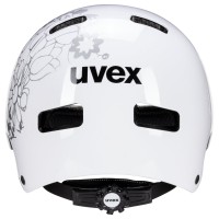 Kiivri Uvex Kid 3 white flower black-51-55CM