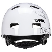 Kiivri Uvex Kid 3 white flower black-51-55CM