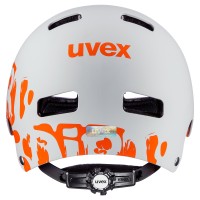 Kiivri Uvex Kid 3 dirtbike light gray-orange-51-55CM