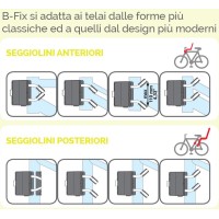 Lastetooli kinniti Bellelli child seat on frame B-Fix