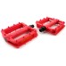 Pedaalid ACID Flat C3-ZP plastic red